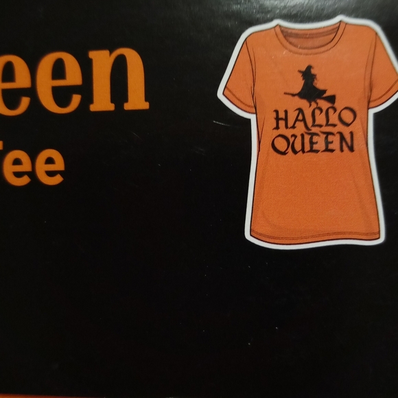 Bobbie Brooks Halloween Tee & Leggings "HALLO QUEEN", Size L NWT - Picture 3 of 6